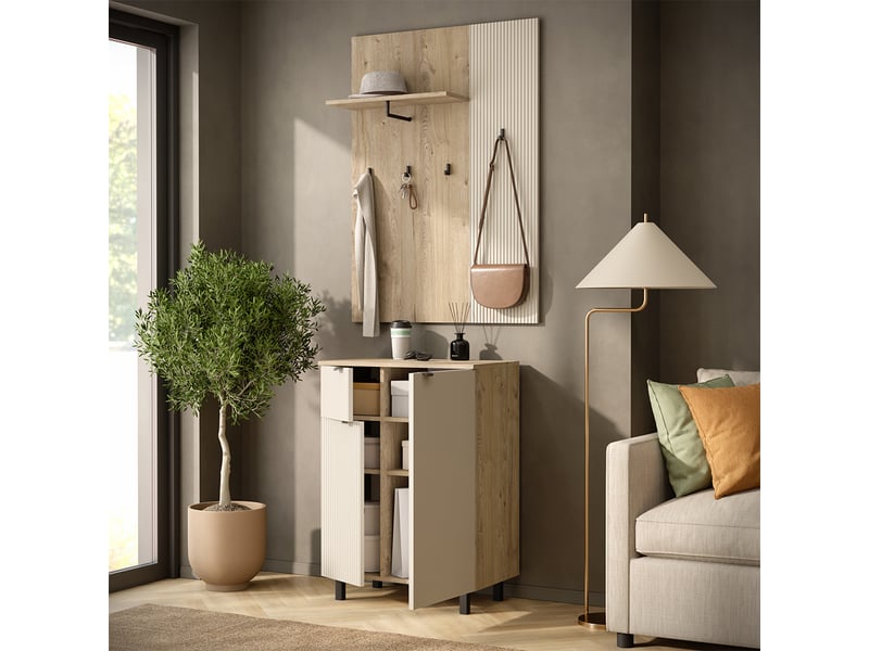  Vicco vestiaire, chênecachemire, ensemble de 2 pièces  - Conforama E