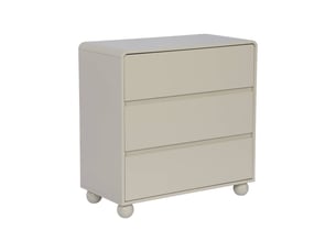 Commode 3 tiroir(s)      coloris bois clair largeur 80 cm