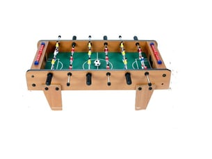 Mini babyfoot de table en bois champions dès 3 ans multicolore