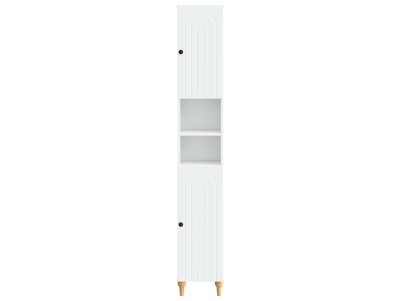  Colonne de salle de bain avec étagère ouverte alkmaar blanc  - Conforama D