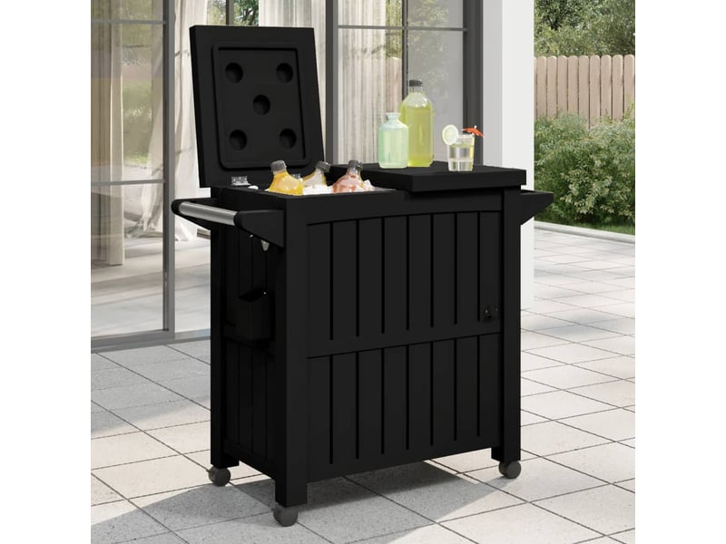 Chariot de service 3 en 1 noir polypropylène - Conforama B