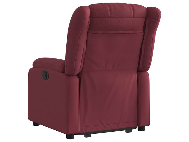  Fauteuil inclinable, fauteuil relax salon rouge bordeaux tissu shl76674  - Conforama E