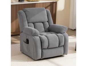 Fauteuil fixe  <strong></strong> Velours gris