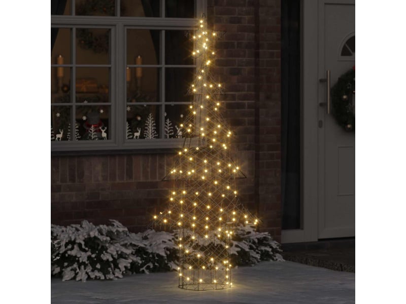  Sapin de noël - arbre de noël 240 led blanc chaud 180 cm rotin  - Conforama B