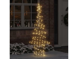 Sapin de noël - arbre de noël 240 led blanc chaud 180 cm rotin