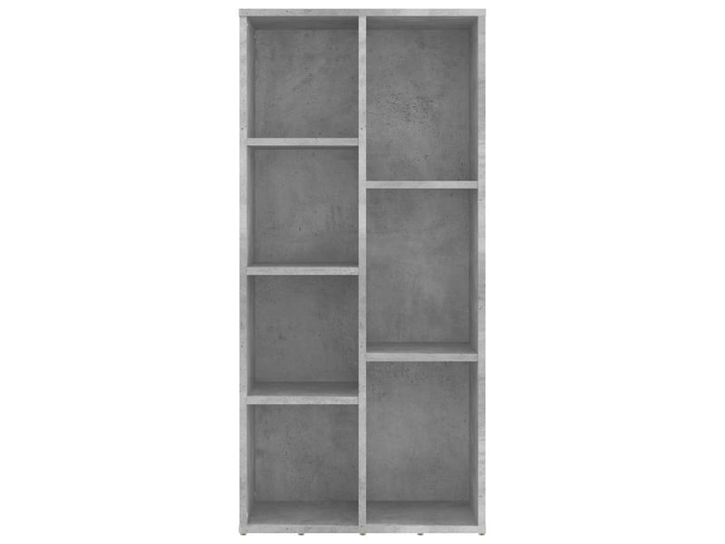  Bibliothèque, meuble de rangement salon gris béton 50x25x106 cm bois d’ingénierie  - Conforama D