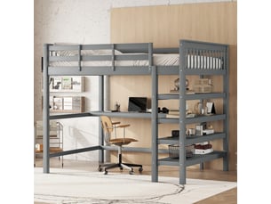 Lit simple 140x200 cm <strong></strong>  <strong></strong> coloris gris