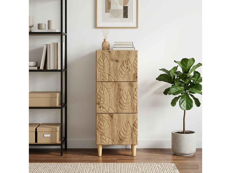  Armoire de rangement bureau, armoire à tiroirs 33 x 34.5 x 90 cm bois d'ingénierie shl7860  - Conforama B