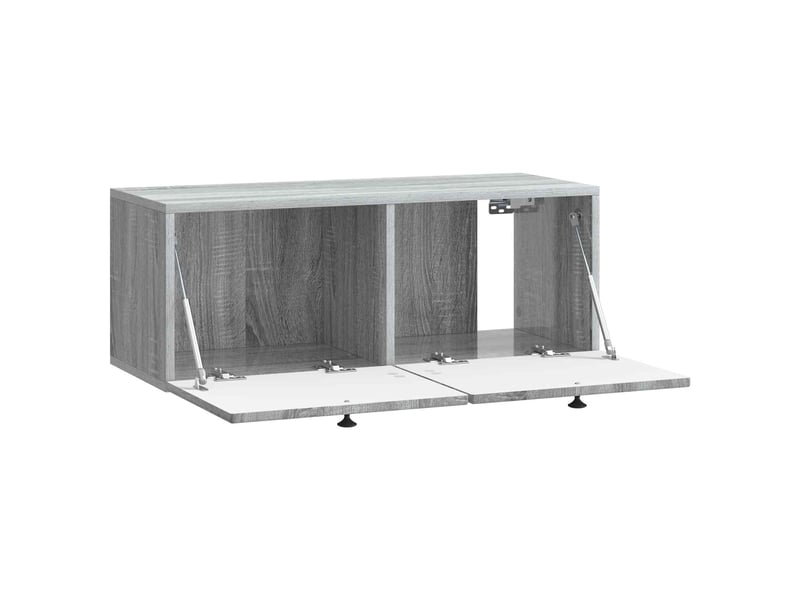  Meuble tv - banc tv - meuble de rangement mural sonoma gris 78,5 x 31 x 30 cm bois d'ingénierie  - Conforama E