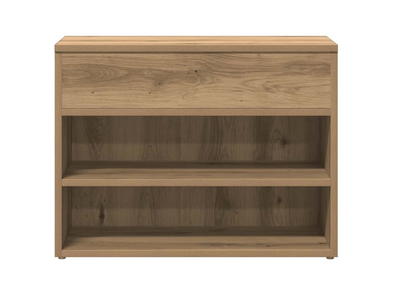  Banc à chaussures, meuble à chaussures chêne artisanal 60x30x45 cm bois d'ingénierie  - Conforama E