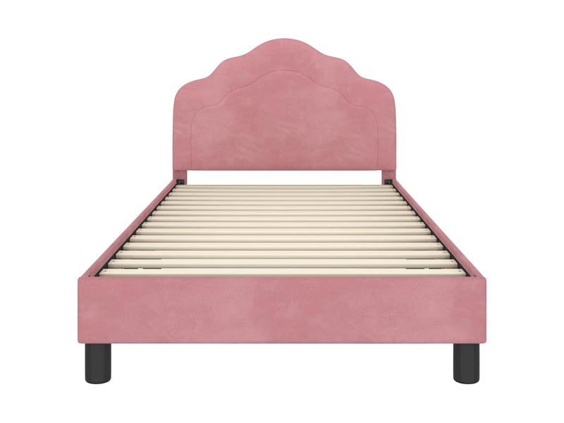  Cadre de lit pour enfants - lit jeune avec tête de lit rose 80 x 200 cm  - Conforama E