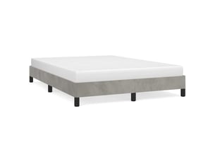 Lit 2 places 140x200 cm    coloris gris