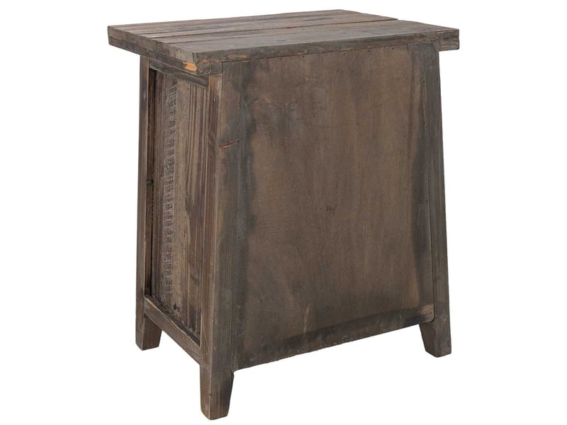  Table de chevet en bois marron 45x35x55 cm h  - Conforama D