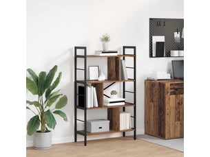 Étagère 7 niveaux, étagère de rangement 75 x 30 x 123,5 cm bois d'ingénierie shl2139