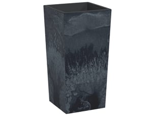 Jardinière - bac à fleurs et intérieur amovible anthracite pp aspect béton