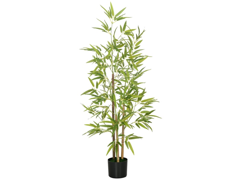  Plante de bambou artificielle d'intérieur de 120 cm de haut avec pot inclus  - Conforama A