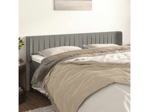 Tete de lit A poser largeur 203 cm <strong></strong> <strong></strong> argenté