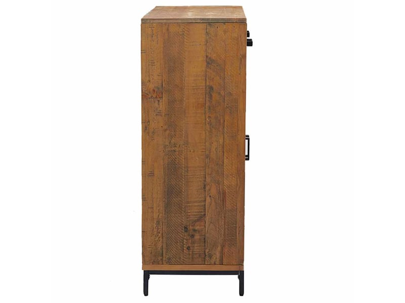  Étagère à chaussures, meuble à chaussures 75x40x110 cm bois pin massif  - Conforama E