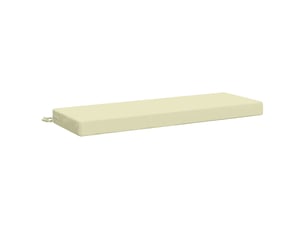 Coussin de banc, coussin d'assise, coussin de canapé soest 100 % polyester crème 110 x 40 x 8 cm cf53200
