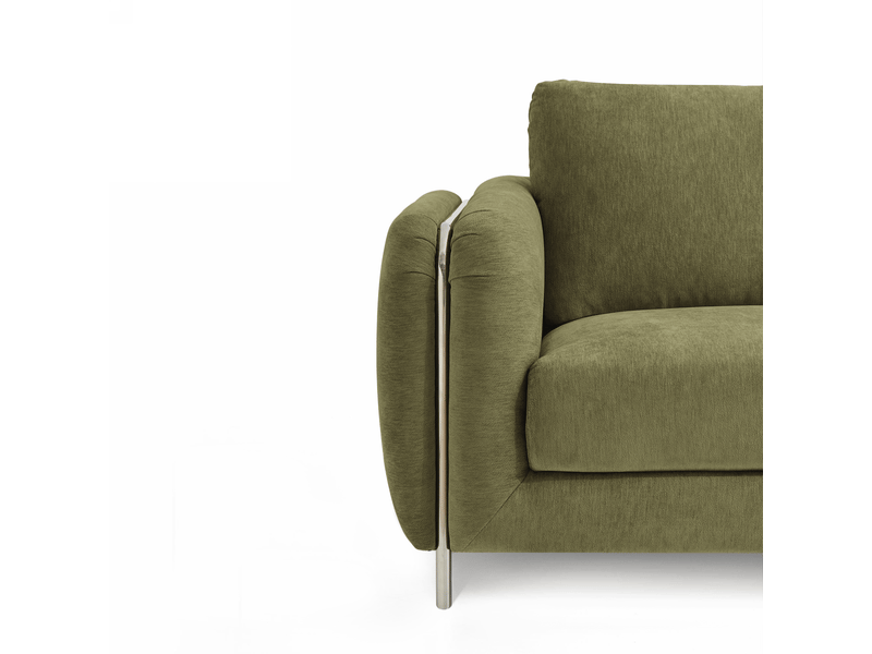  Canapé 3 places en tissu tramé toucher doux vert vintage swing 1SWI3PTTVV - Conforama C