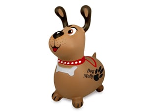 Animal rebondissante dog molly hoppydoo avec pompe