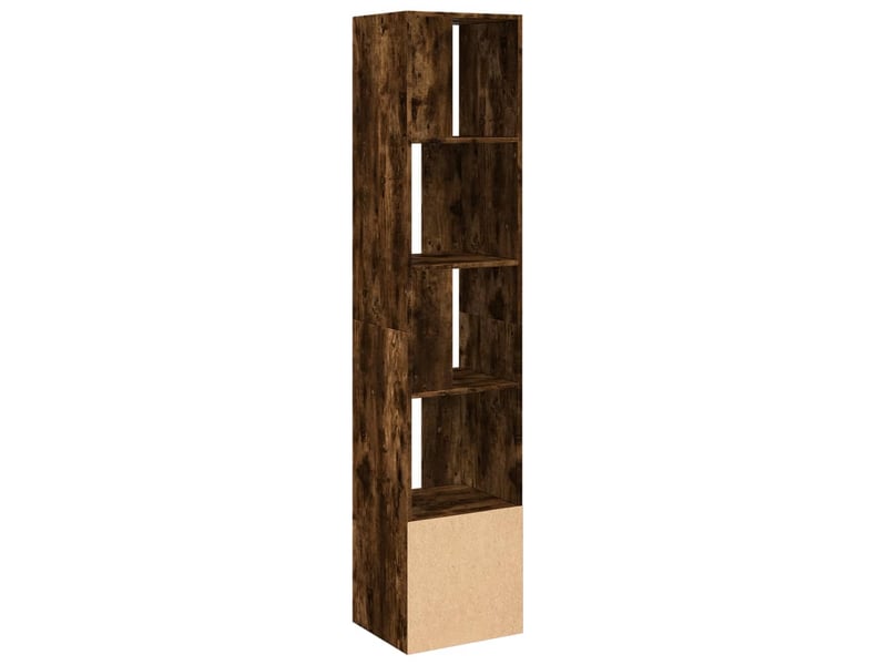  Bibliothèque, étagère de rangement chêne fumé 40x36x189 cm bois d'ingénierie  - Conforama E