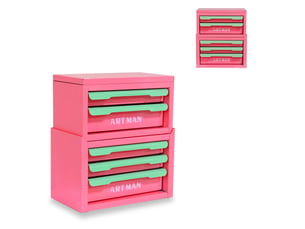 Bibliotheque coloris rose 5 étagère(s) BEAUNIV - 28.5 cm x 32 cm