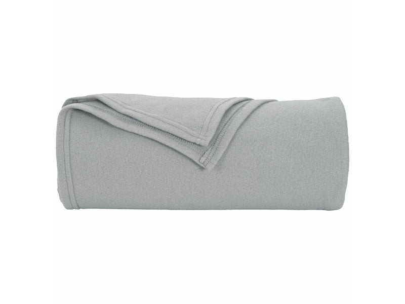  Plaid canapé gris 170x130 cm 0.33 kg polaire  - Conforama D