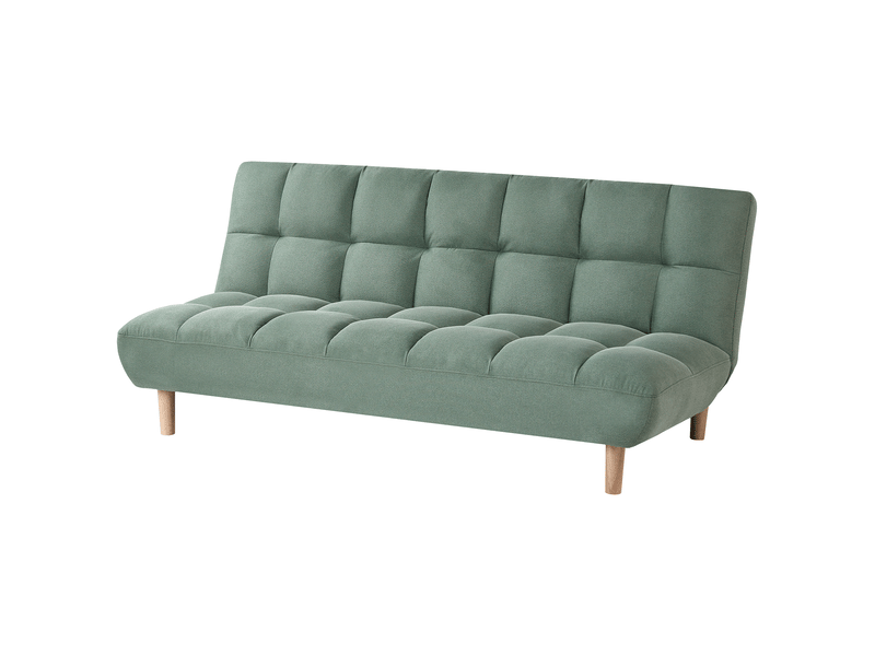 Canapé-lit 2 places risor tissu vert clair  - Conforama D