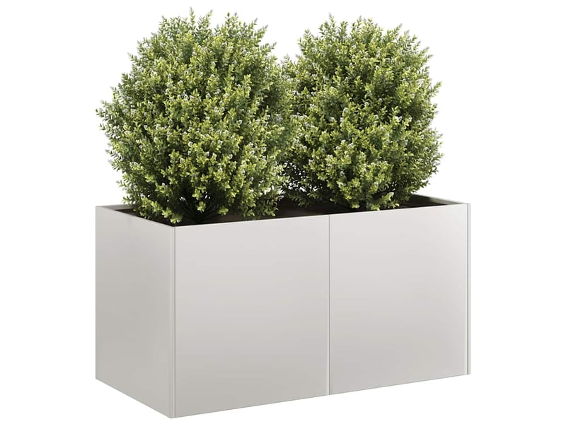 Jardinière - bac à fleurs 80x40x40 cm acier inoxydable - Conforama B