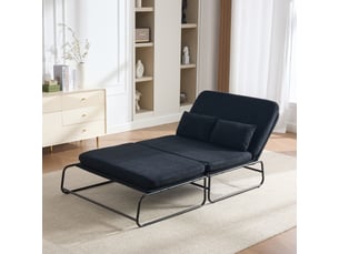 Deplimousse convertible 2 places <strong>OKMYHOME</strong> <strong></strong> noir
