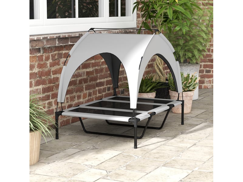  Lit surélevé avec auvent et espace dédié 106 x 76 x 94 cm evryae  - Conforama C
