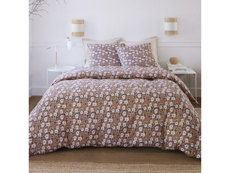  Parure de lit 240x260 cm gaze de coton vérone PD23736 - Conforama D