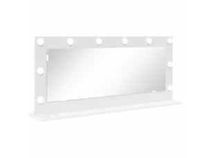 Miroir rectangulaire à fixer coloris blanc <strong></strong> <strong></strong> - 100 cm x 45 cm