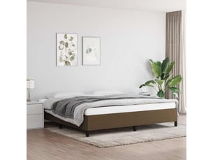 Lit 2 places 200x200 cm coloris marron