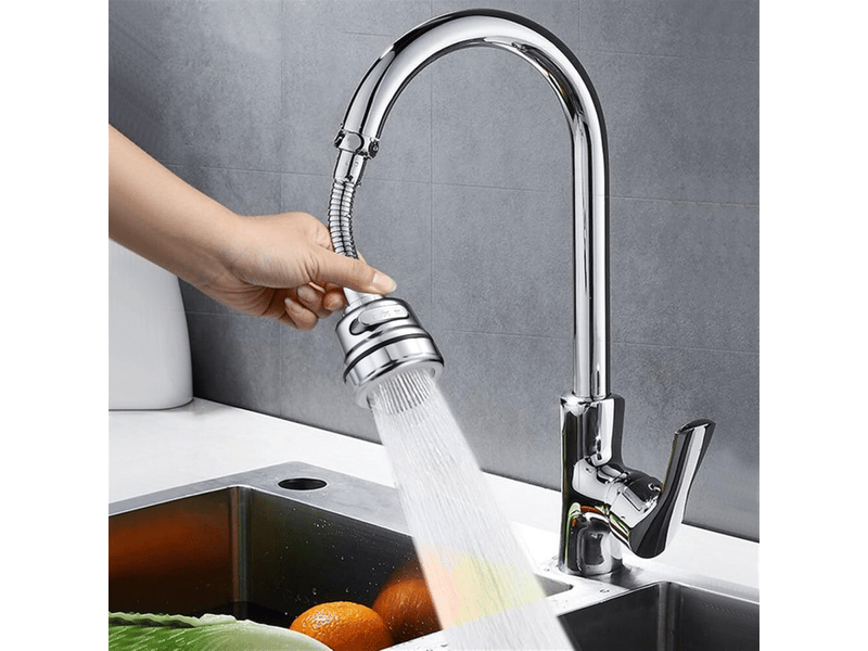  Aérateur de robinet, rotatif à 360°, 3 modes, tête de buse de robinet, adapté à la cuisine et à la salle de bain, 2 pièces (court)  - Conforama C