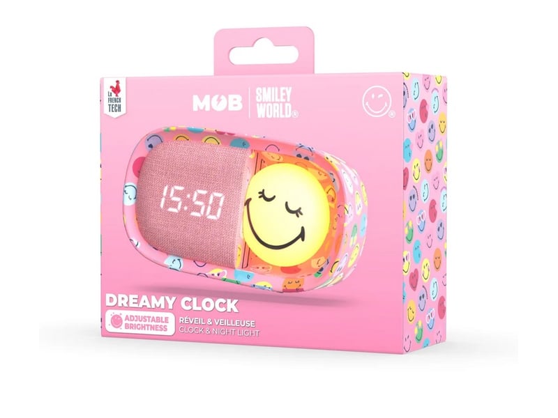  Smiley clock - reveil rose SMYCLO-P K-01 - Conforama A