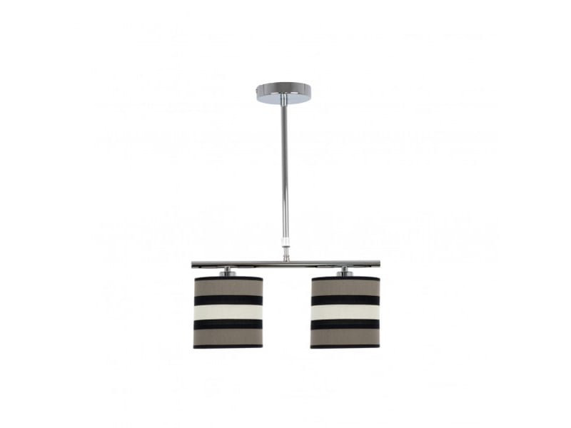  Lampe de plafond fabrilamp karla taupebeige 2 x e14 hauteur réglable 44-61 cm 43x14 cm 171252058 - Conforama A