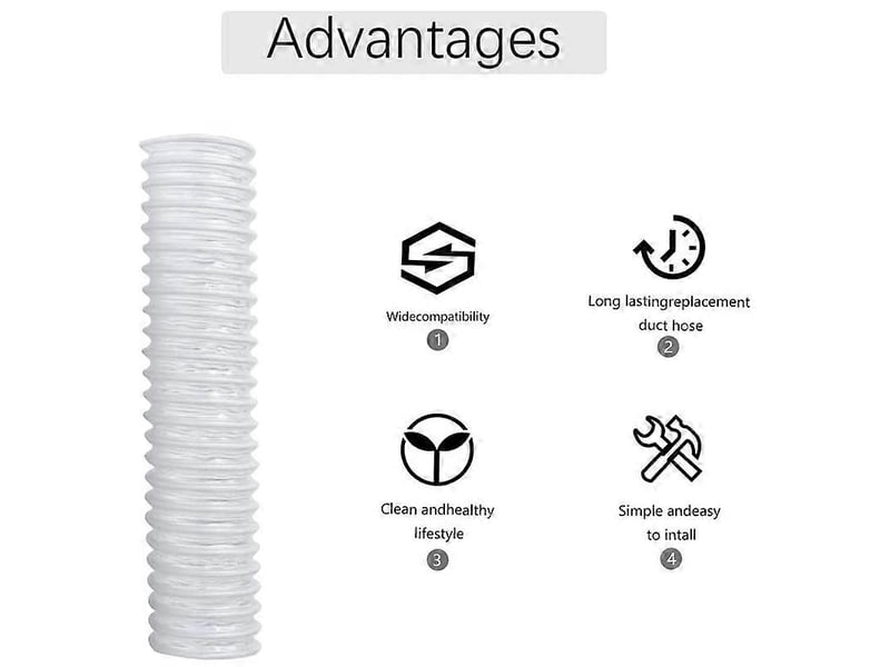 Lower duct hose replacement 1-12inch for rotator vacuum cleaner nv341, nv470, nv472, nv500, nv500co, nv501, nv552 - Conforama C