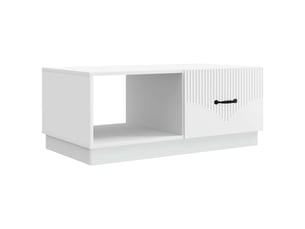 Table basse rectangulaire coloris blanc  