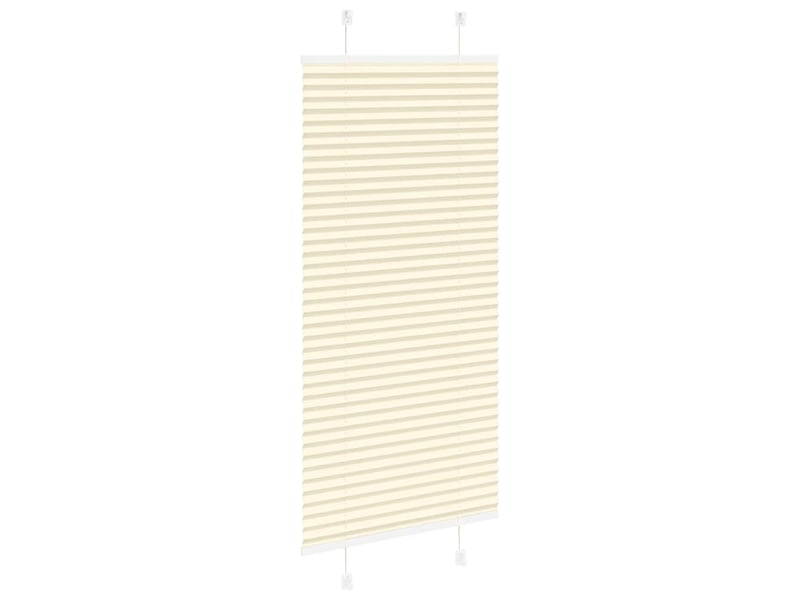  Store plissé, store de fenêtre crème 55x150 cm largeur du tissu 54,4 cm polyester cf46842  - Conforama D