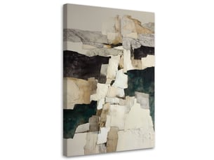 Tableau moderne, abstraction texture dans les couleurs beige et marron 60x90