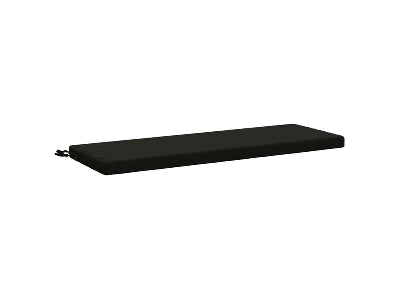  Lot de 2 coussins de banc, coussins d'assise soest 100 % polyester noir cf57295  - Conforama D