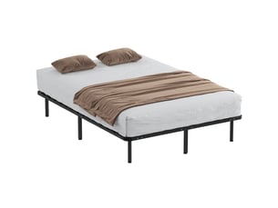 Lit avec rangement 140x190 cm <strong></strong>  <strong></strong> coloris noir