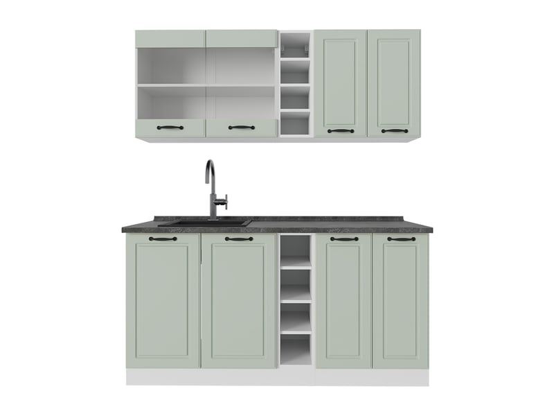  Vicco cuisine, mint campagneblanc, 160cm sans plan de travail  - Conforama A