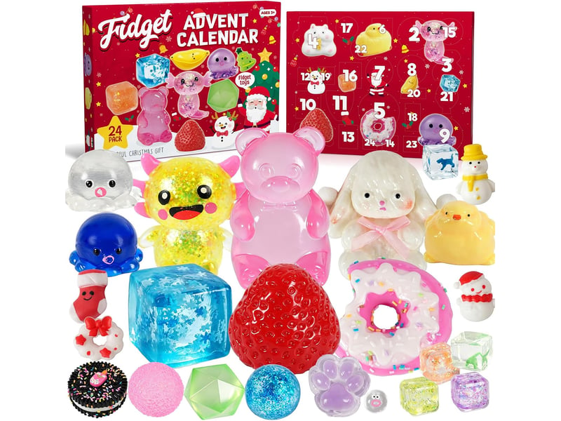  Calendrier de l'avent 2026 – compte à rebours 24 jours avec jouets squishy mignons  - Conforama A