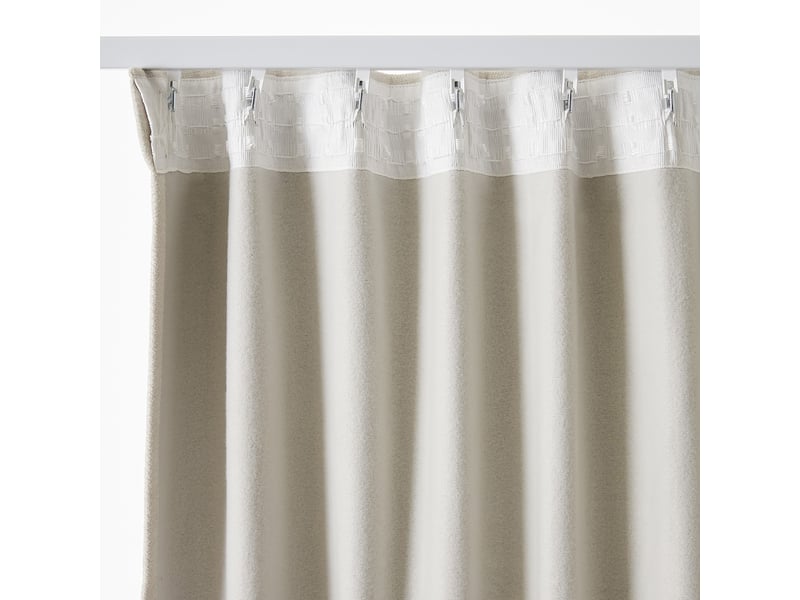  Rideau galon fronceur + polaire 140x260 cm polyester pampa PD21532 - Conforama D