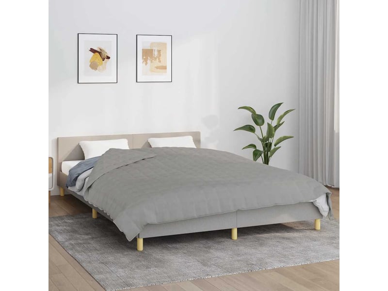  Couverture lestée adulte gris 200x200 cm 13 kg tissu shl2584  - Conforama B