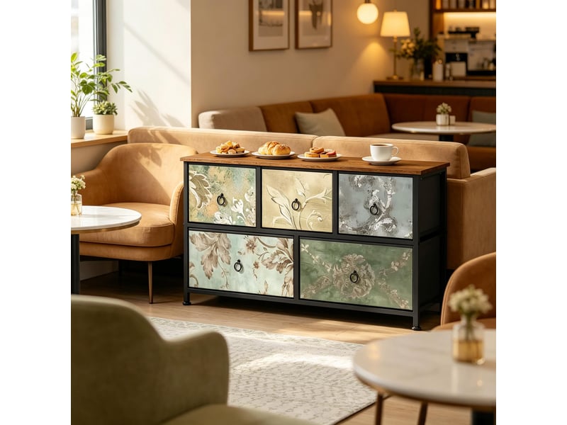 Armoire d'entrée modèle chic, meuble rangement, commode avec tiroirs, placard polyvalent 1 pièce - Conforama E