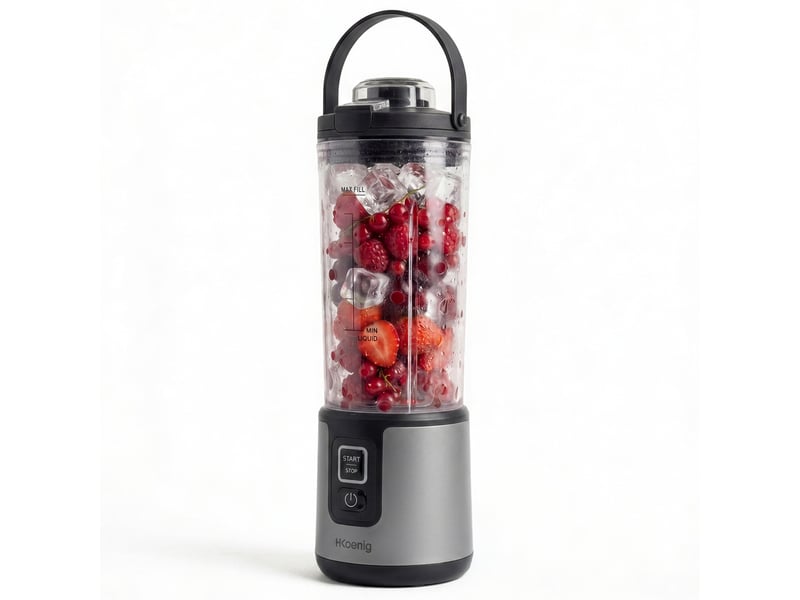  H.koenig mooth9 - mini blender portable sur batterie noir  - Conforama B